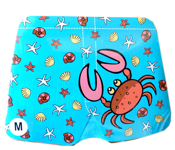 Magic Boxer Shorts Beach and crab design