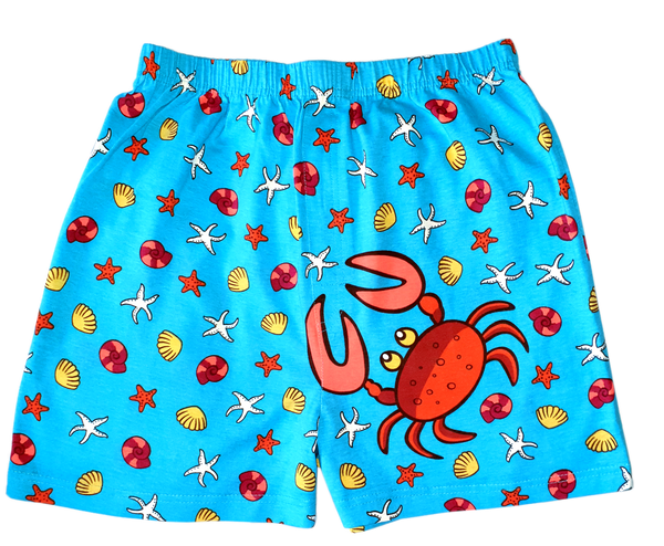 Magic Boxer Shorts Beach and crab design
