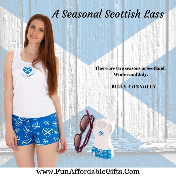 Scotland Pyjamas - Saltire Top N' Shorts